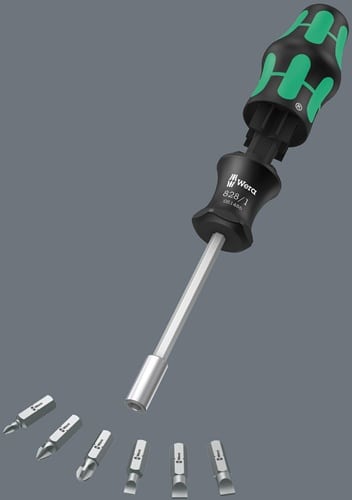 WERA Magazinbithalter KK 27 Set 2 7-tlg.PH/Schlitz WERA