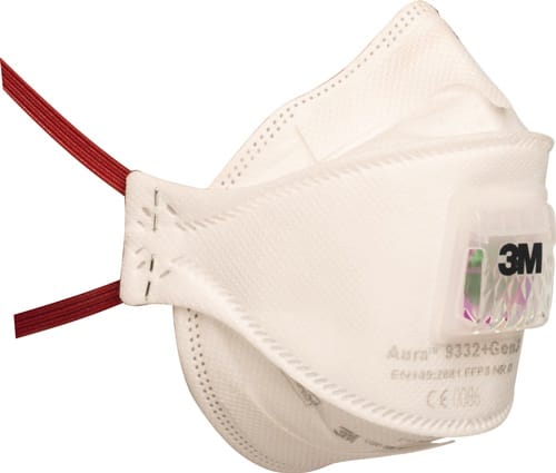 3M Atemschutzmaske Aura™ 9332+Gen3 FFP3/V NR D m.Ausatemventil,faltbar 3M