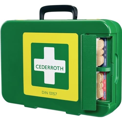 Nordwest Erste Hilfe Koffer First-Aid-Kits B300xH420xT118ca.mm grün CEDERROTH