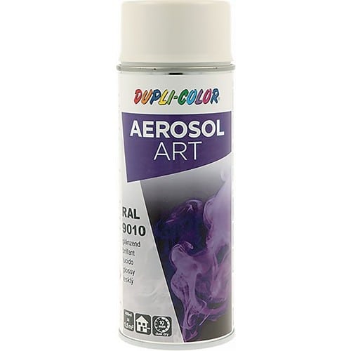 DUPLI-COLOR Buntlackspray AEROSOL Art reinweiss glänzend RAL 9010 400ml Spraydose