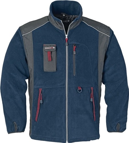 Fleecejacke dunkelgrau/schwarz/orange TERRATREND