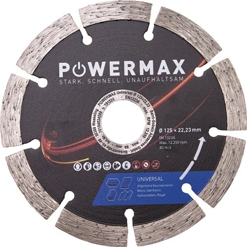POWERMAX Diamanttrennscheibe PowerMax Univ.D.230mm Bohr.22.23mm Seg.-B.2,7mm