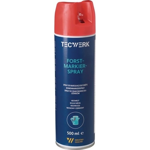 TECWERK Forstmarkierspray neonrot 500ml Spraydose TECWERK