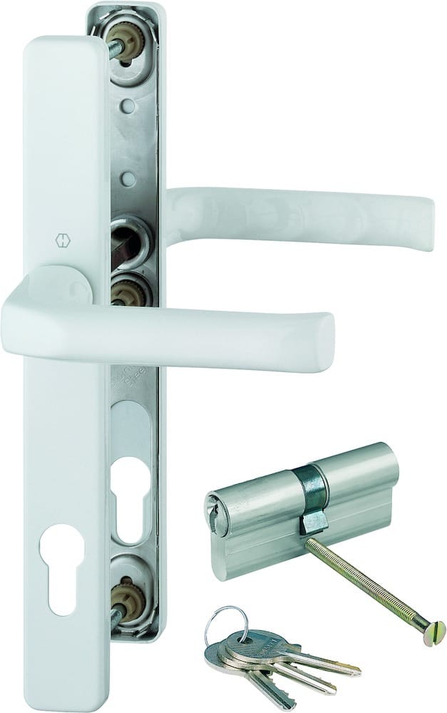 HOPPE® Drückergarnitur mit Schmalschild London 113/2246/KK, Aluminium, 11538697