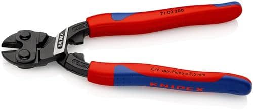 KNIPEX Kompaktbolzenschneider CoBolt L.200mm Mehrkomp.-Hülle ger.Form 0 o.Aussparung