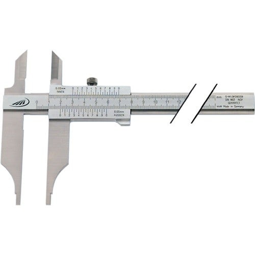 HELIOS PREISSER Werkstattmessschieber DIN 862 300mm m.Spitzen parallaxfrei