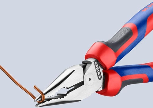KNIPEX Spitzkombizange L.185mm pol.Comfort-Griff schwarz atram.KNIPEX