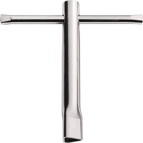 TECWERK Dreikantsteckschlüssel DIN 22417 A Gr.M5 L.100mm verz.TECWERK