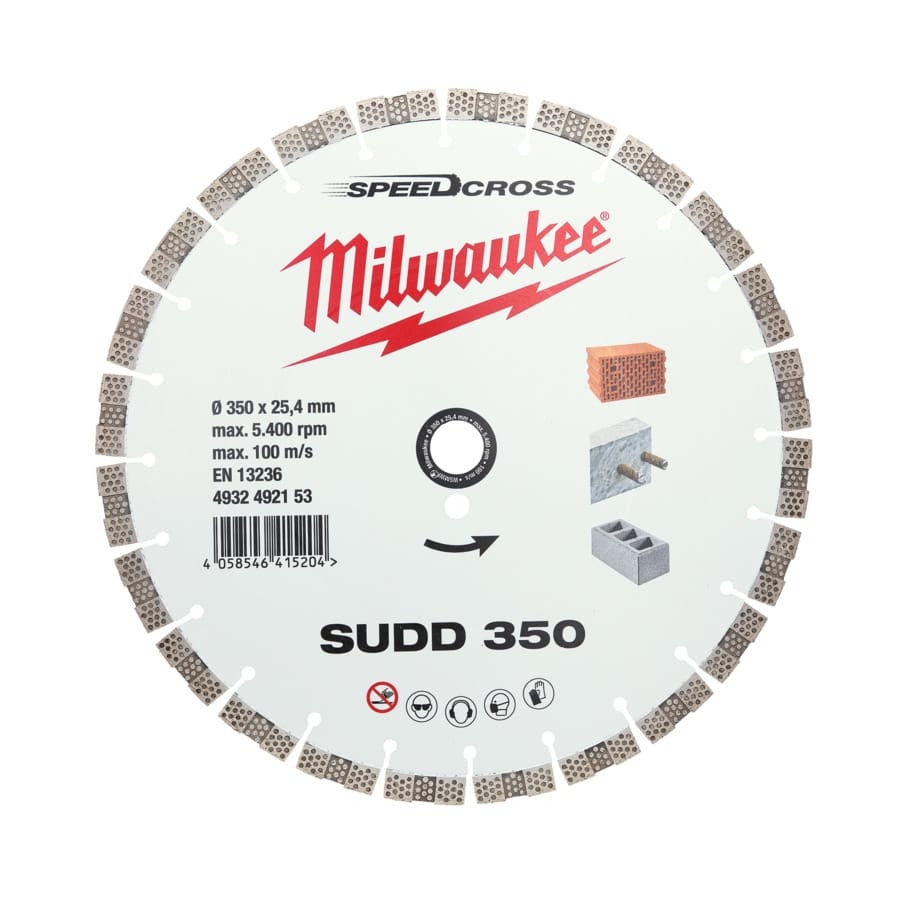 für lärmreduzierte Schnitte in harten Materialien Speedcross Diamanttrennscheibe SUDD 350 mm