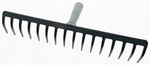 KRUMPHOLZ Gartenrechen Arbeits-B.410mm Zinken-L.70mm 16 Zinken o.Stiel KRUMPHOLZ