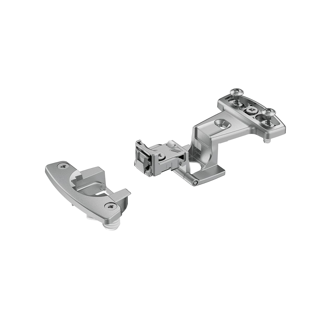 HETTICH Grundscharnier Selekta Pro 2000, 270 °, Auflage 15 mm, mit Spreizmuffen, vernickelt, 45044