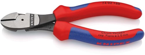 KNIPEX Kraftseitenschneider L.160mm pol.Form 0 Mehrkomp.-Hüllen KNIPEX