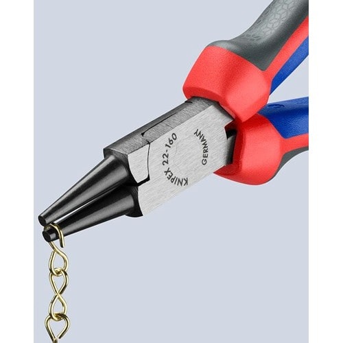 KNIPEX Rundzange L.160mm Kopf pol.Comfort-Griff KNIPEX