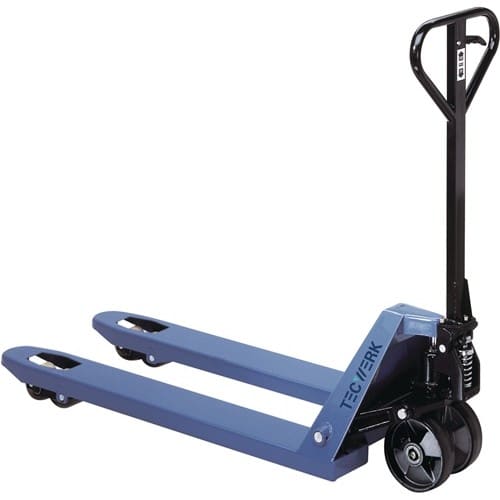 TECWERK Gabelhubwagen Gabel-L.1150mm Trgf.2500kg STA taubenblau VG/PUR TECWERK