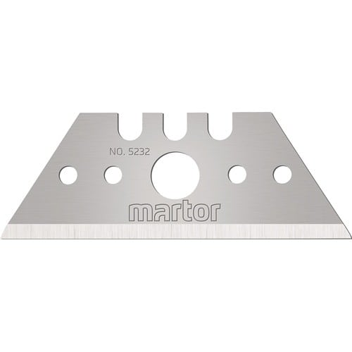 MARTOR Trapezklinge Nr.5232 L53xB19xS0,63mm m.Lochung 10 St./Spender MARTOR