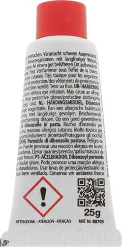PRESTO Härter f.presto 2K-Spachtelmassen rot 25g Tube PRESTO