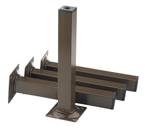 ALFER ELEMENT SYSTEM Möbelfuß weiß 25x25mm H.300mm Platte 4 St./Set ALFER ALUMINIUM