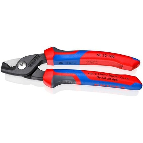 KNIPEX Kabelschere L.160mm Mehrkomp.-Hüllen KNIPEX