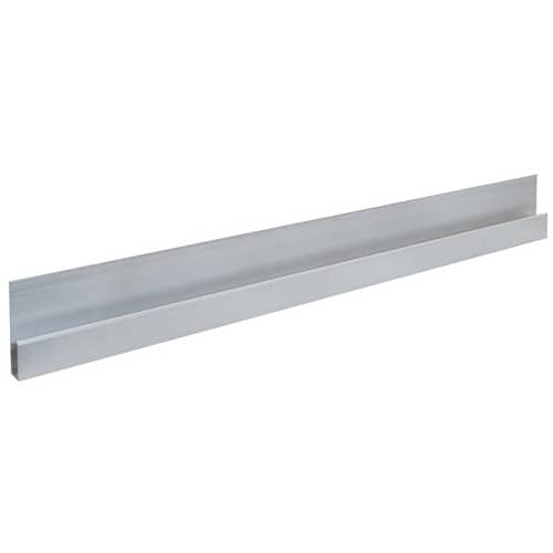 Alu h-Kartätsche L.1200mm m.Verstärkungswulst Alu.1,6mm