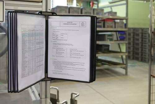 TARIFOLD Wandhalter 5 Sichttafeln PP schwarz m.Neodym-Magnetf.DIN A4 TARIFOLD