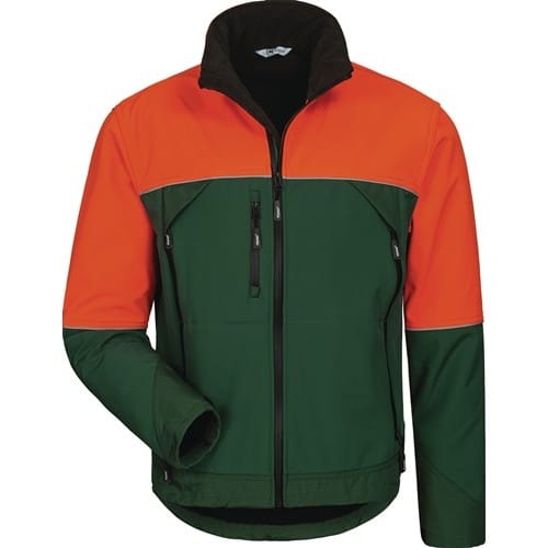 ELYSEE Waldarbeiter-Softshelljacke SANDDORN Gr.XXL grün/orange ELYSEE