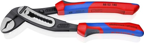 KNIPEX Wasserpumpenzange Alligator® L.180mm Spann-W.36mm pol.Comfort-Griff KNIPEX
