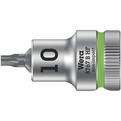 WERA Schraubendrehereinsatz 8767 B HF Torx 3/8 Zoll TORX® TX 10 L.35mm WERA