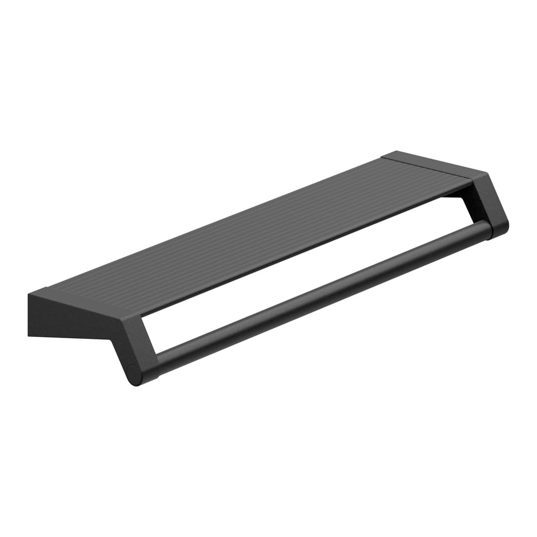 KWS Waschtischablage mit Haltegriff A100 Schwarz matt