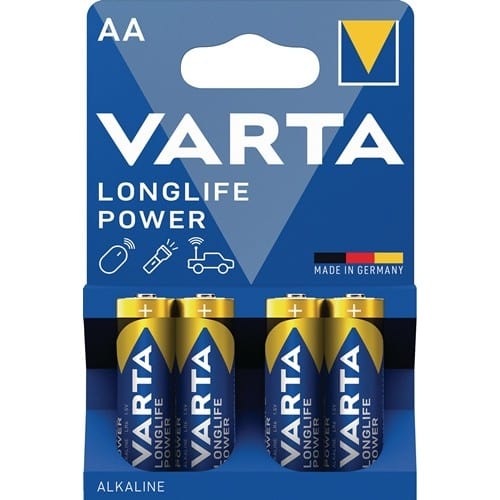 VARTA Batterie Longlife Power 1,5 V AA-AM3-Mignon 2950 mAh LR6 4906 4 St./Bl.