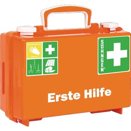 SÖHNGEN Erste Hilfe Koffer klein Quick CD orange B260xH170xT110mm