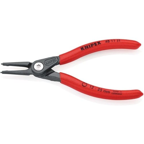 KNIPEX Präzisionssicherungsringzange J 1 f.Bohrungen D.12-25mm L.140mm KNIPEX