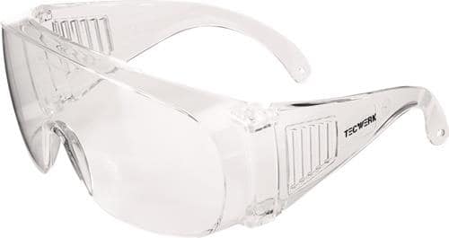 TECWERK Schutzbrille EN 166 Scheiben klar PC TW
