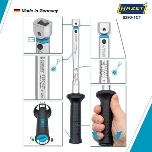 HAZET Drehmomentschlüssel 6290-1CT 5-60 Nm 9x12mm HAZET