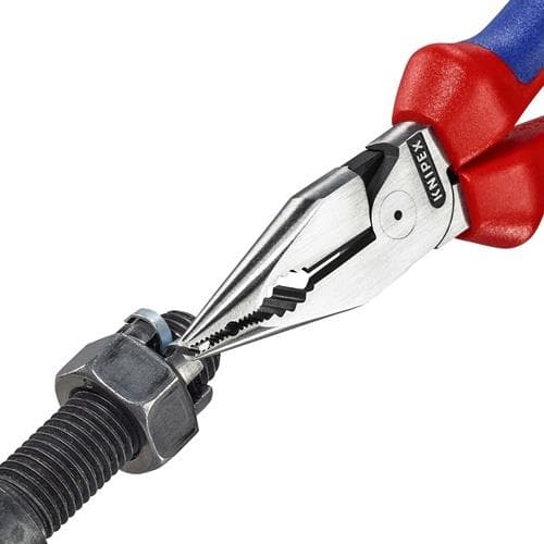 KNIPEX Spitzkombizange L.185mm pol.Comfort-Griff schwarz atram.KNIPEX