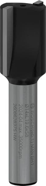 BOSCH Nutfräser Standard for Wood, 8 mm, D1 14 mm, L 20 mm, G 51 mm