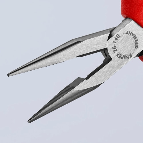 KNIPEX Flachrundzange L.140mm flach/rund ger.pol.Mehrkomp.-Hüllen KNIPEX