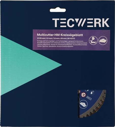 TECWERK Tisch-/Kappkreissägeblatt AD 300mm Z.96 HLTCG Schnitt-B.3,2mm TECWERK