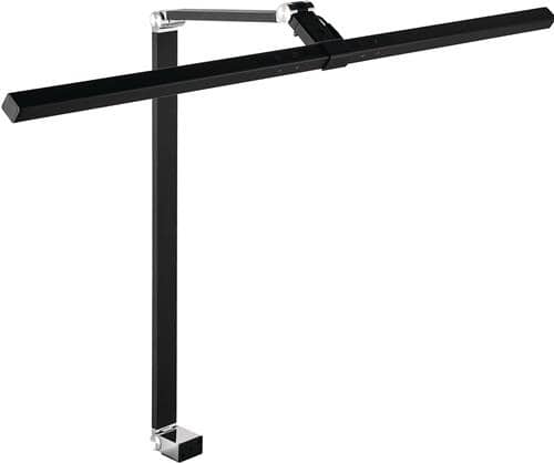Schreibtischleuchte Alu/KU schwarz H.720mm m.Tischklemme m.LED