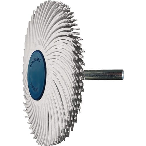 TYROLIT Radialbürstenscheibe Sunburst D.76mm K.120 Weiß 10000min-¹ TYROLIT