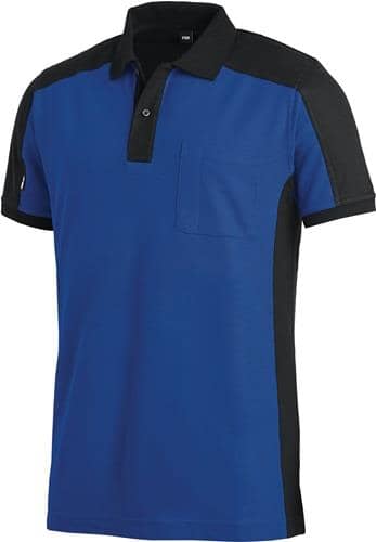 FHB Poloshirt KONRAD Gr.L royal/schwarz FHB