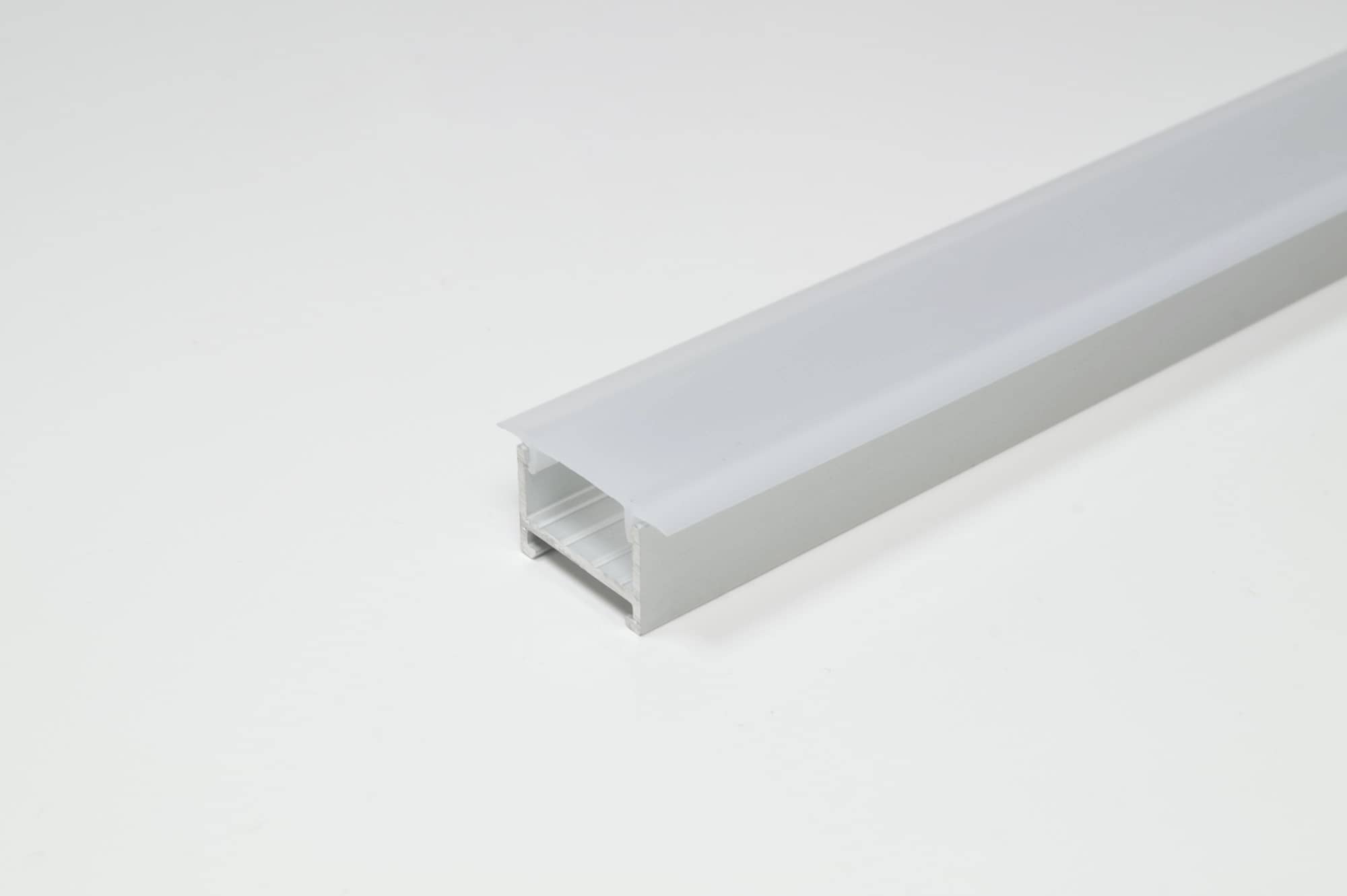 L&S LED Leuchtenprofil Porto 1, Aufbau/Einbau, 16x11mm, L=3000mm, Aluminium