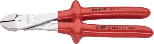 KNIPEX Kraftseitenschneider L.250mm VDE Form 0 tauchisol.KNIPEX