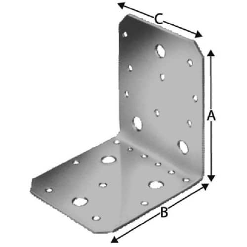 SIMPSON STRONG TIE Winkelverb.AB AB105 103x103x90mm Anz.Löcher8/3/11/3 S.3mm