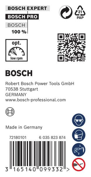 BOSCH Schalungs- und Installationsbohrer, 22 x 400 mm, d 10 mm