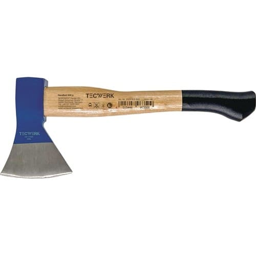 TECWERK Handbeil Rheinische Form 800g Stiel-L.380mm Eschenkuhfuß stahlgeschmiedet TW