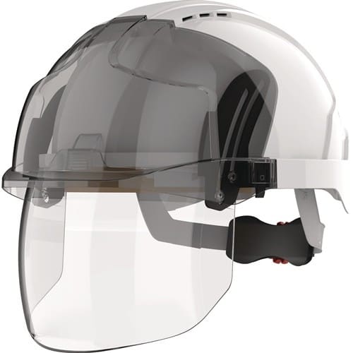 JSP Industriehelm EVO® VISTAshield® weiß/smoke ABS EN 397,EN 50365 JSP