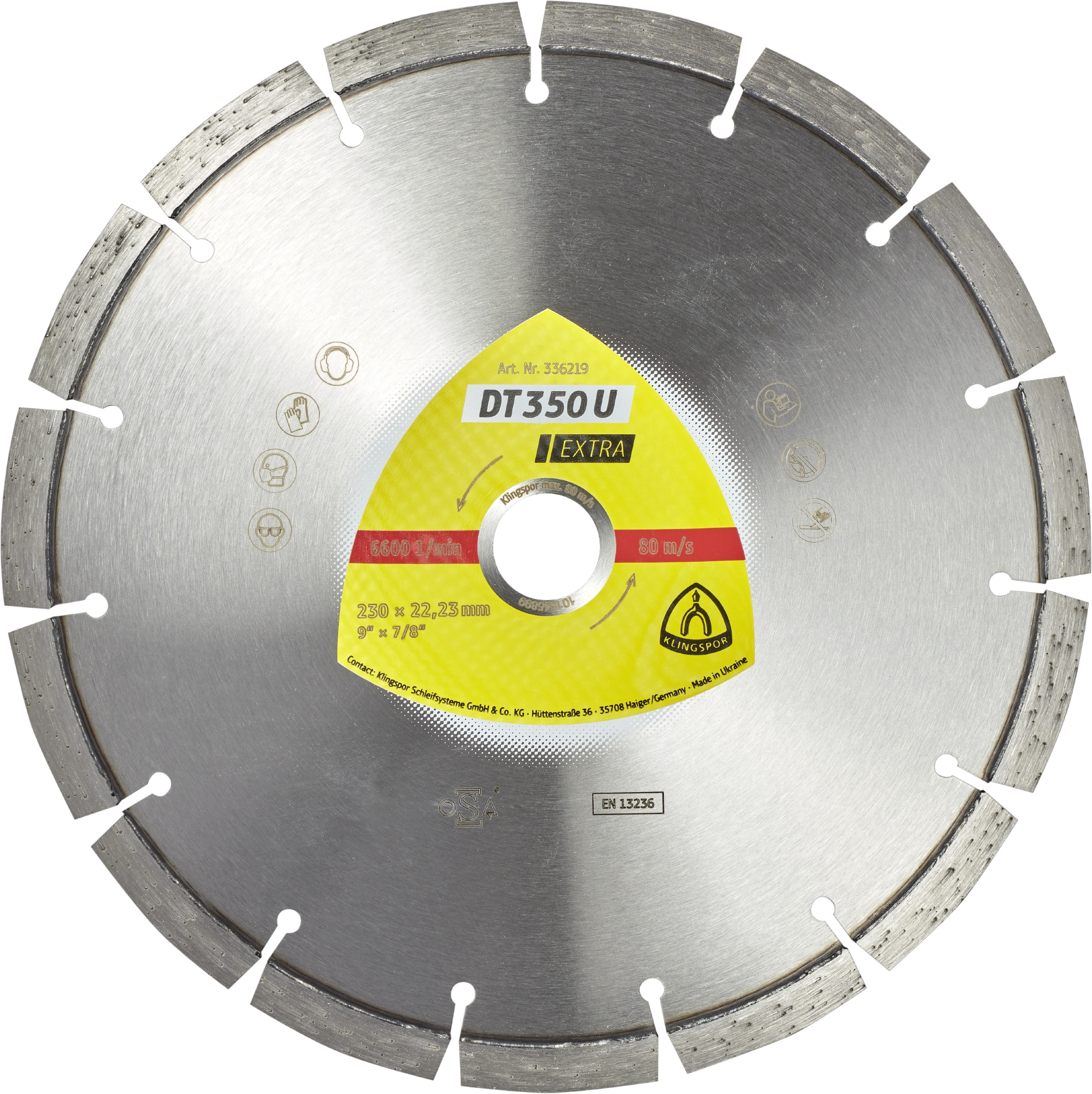 KLINGSPOR Diamanttrennscheibe DT 350 U Extra, 180 x 22,23