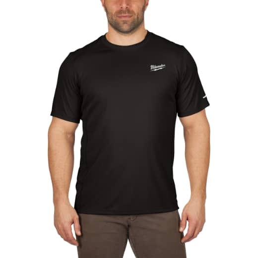 MILWAUKEE Funktions-T-Shirt schwarz mit UV-Schutz WWSSBL-XL