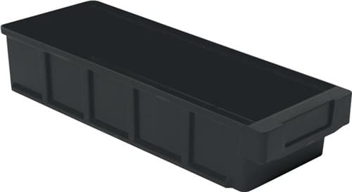 LA-KA-PE Regalkasten L400xB152xH83mm schwarz PP 10 St/Karton