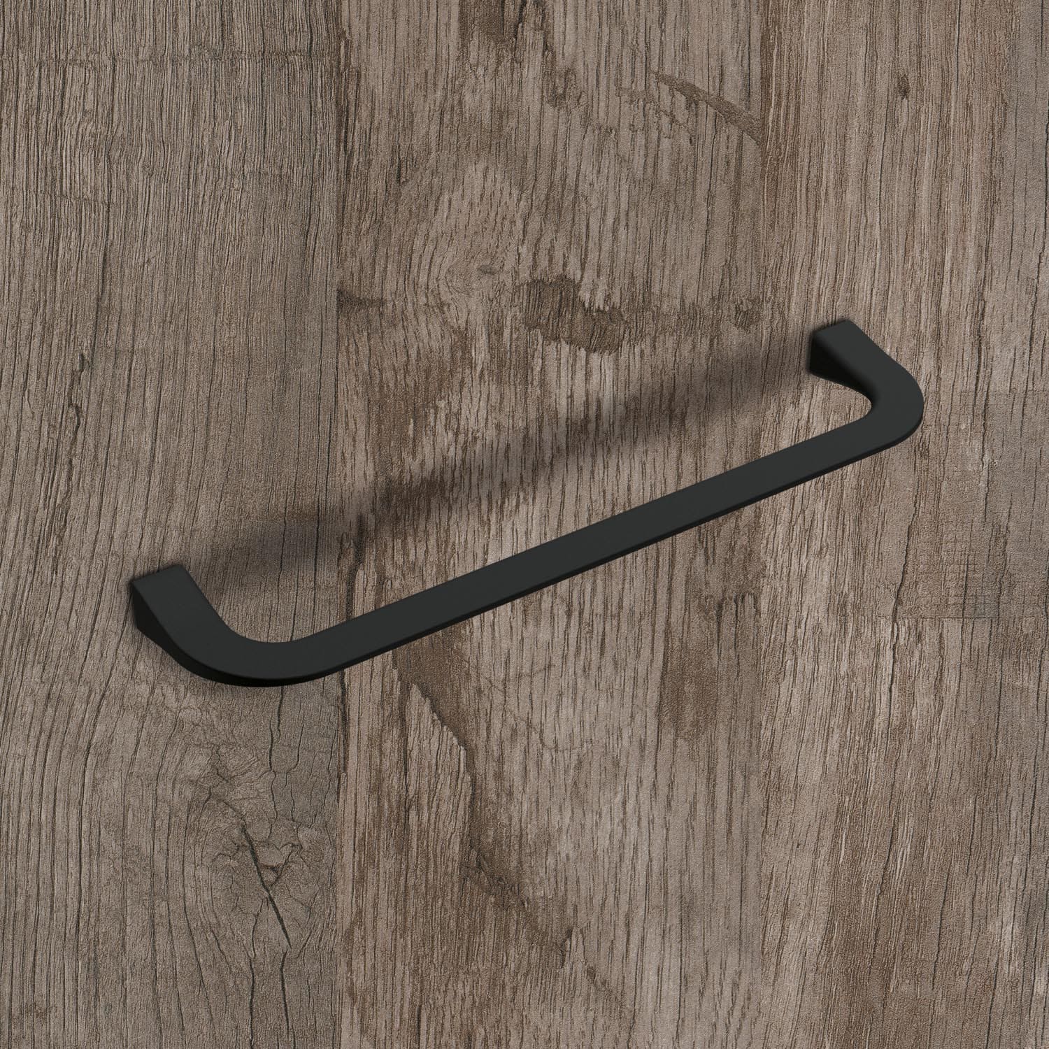 HETTICH Griff Lungro, Bohrabstand 160 mm, L 171 mm, B 11 mm, H 37 mm, Schwarz matt, 9348293